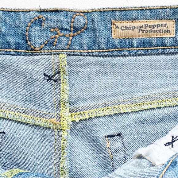 Vintage Chip & Pepper Shorts Light Wash Denim Y2K Bermuda Jean Size 7 Junior NEW - Picture 7 of 11